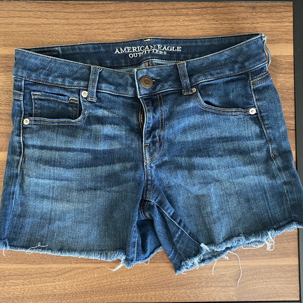 Stretch Denim Shorts